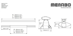 Menabo Omega Plus Black roof bars for Volkswagen T6 Transporter, model 2015+ - Img 10