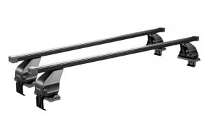 Menabo Omega Steel roof bars for Mercedes 200 / 300 Station Wagon (W124), 5 doors, model 1985-1994