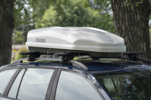Roof box Menabo Satellite 330 ABS White, 141x77x34cm - Img 8