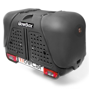 Roof box on tow bar Towbox V2 DOG Black