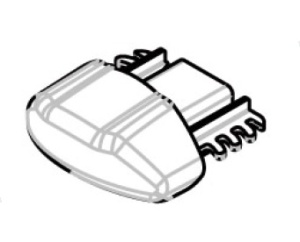 Set 4 capace pentru barele transversale Menabo Dozer - Img 7