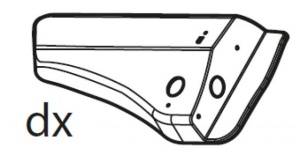 Set spoiler dreapta pentru suportul de biciclete Menabo Antares 3