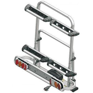 Ski & snowboard rack Fabbri Exclusiv Ski&Board with mounting on tow bar - Img 1