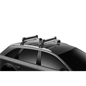 Ski & snowboard rack Thule SnowPack Extender 7325 Silver roof bars, 5 skis, 2 snowboard - Img 2