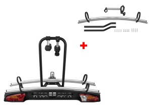 Suport biciclete Menabo Merak Tilting Plus pentru 3 biciclete cu prindere pe carligul de remorcare