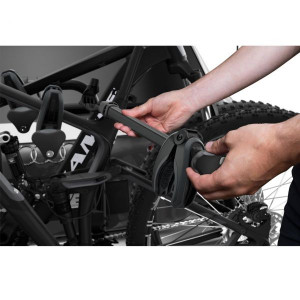 Suport biciclete Thule EasyFold XT 3 NEGRU cu prindere pe carligul de remorcare - pentru 3 biciclete - Img 8