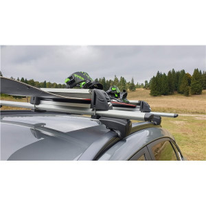 Suport ski snowboard Menabo White Bear 4 pe bare transversale, 4 perechi ski / 2 snowboard - Img 9