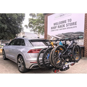 Bike rack Yakima JustClick 3 + Extensie for 4 bikes tow-bar mounted - Img 4