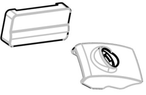 Capac incuietoare cu adaptor pentru barele transversale Menabo Pick Up