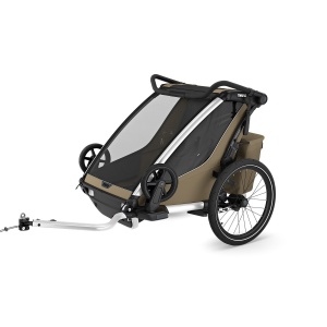 Carucior multisport Thule Chariot Cross 2 double 10201037, Faded khaki