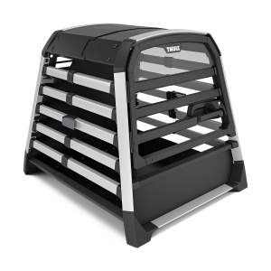 Cusca auto pentru caini Thule Allax M Compact 770012, compatibila cu portbagaj cu prag, 65 x 65 x 77-82 cm