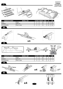 Kit de prindere Menabo FIX066G pentru bare transversale Tema / Tema Aluminiu