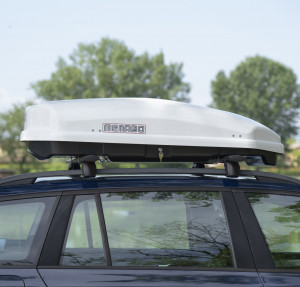Roof box Menabo Satellite 330 ABS White, 141x77x34cm - Img 9