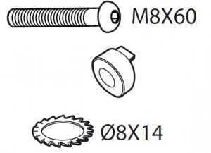 Suruburi de fixare pentru kiturile Menabo Delta Fix Point