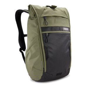 Urban backpack with laptop compartment, Thule Paramount Commuter, 18L, Olive Green