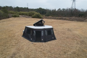 Carcamp side walls for OASI 270+ 2.5 car awning (left-side opening) - Img 4