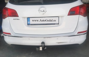 Carlig de remorcare Opel Astra J Combi/Break 2010-2015 Semidemontabil Hakpol - Img 3