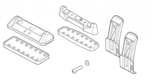 Kit de prindere Menabo FIX070G pentru bare transversale Tema / Tema Aluminiu