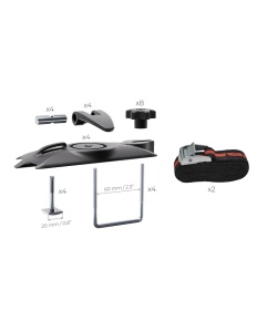 Kit de prindere U-60 mm / T-System Menabo Crab pentru cutii portbagaj - Img 4