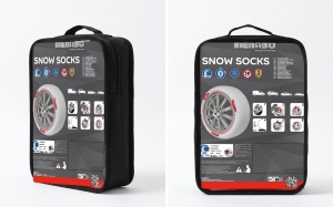 Lanturi auto textile, huse antiderapante 195/50 R20, Menabo Snow Socks, omologate, T84