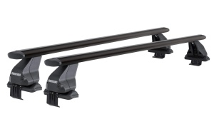 Menabo Omega Plus Black roof bars for Renault Clio IV Sporter/Grand Tourer, 5 doors, model 2013-2019