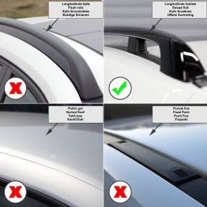 Menabo Sherman Silver XL roof bars for Mercedes M (W164) 2005-2011 - Img 12