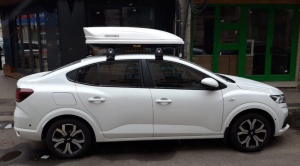 Roof box Menabo Mania 320 ABS White, 137x79x37 - Img 8