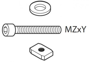 Set suruburi pentru kitul Menabo DLFIX209FP