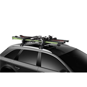 Suport ski/snowboard Thule SnowPack Extender Black 7325 pe bare transversale, 5 schi, 2 snowboard - Img 7