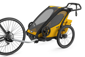 Thule Chariot Sport 1 multisport trailer for 1 child, Spectra Yellow - Img 2