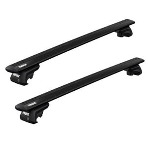 Thule Evo Raised Black roof bars for Mitsubishi Shogun (V60) 1999-2016