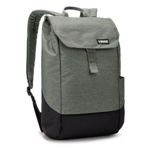 Urban backpack with laptop compartment, Thule Lithos, 16L, Olive green