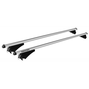aluminium Menabo Profile M roof bars for Dacia Duster II model 2013-2018