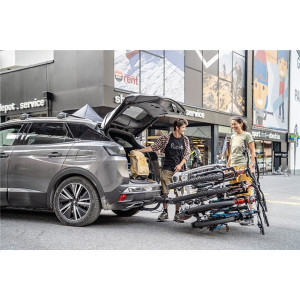 Bike rack Yakima JustClick 3 + Extensie for 4 bikes tow-bar mounted - Img 6