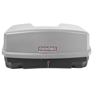 Cutie portbagaj Menabo Nekkar Silver, pe carlig, compatibila cu suport biciclete Menabo - Img 3