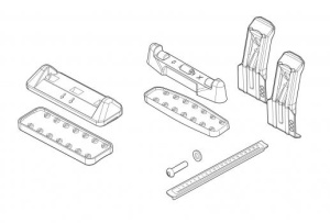 Kit de prindere Menabo KIT81G pentru bare transversale Delta / Omega