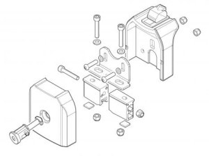 Kit de prindere Menabo Professional FIX601FP pentru bare transversale Professional (Fix Point)
