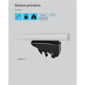 Menabo Lince Silver XL roof bars for Kia Sorento Hybrid / Plug-in 2021+ - Img 9