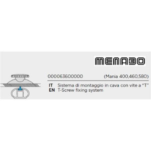Menabo Mania roof box T-bolt fitting kit, 20 mm - Img 2