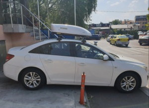 Roof box Menabo Mania 320 ABS White, 137x79x37 - Img 9