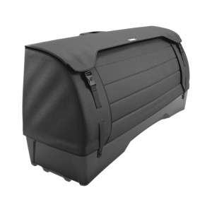 Roof box Thule Onto 2 with fixare on suportul of bike tow-bar mounted EasyFold 3