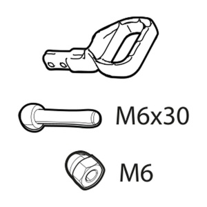 Set maner pentru suportul de biciclete Menabo Alcor