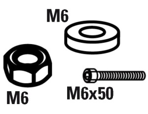 Set suruburi pentru kitul Menabo Fix Point 502
