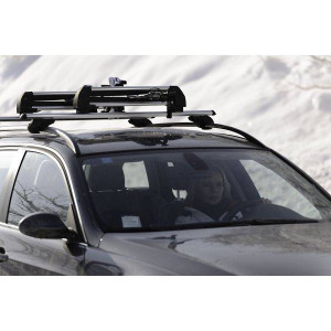 Ski & snowboard rack Menabo Frozen Alu roof-bar mounted, 5 pairs ski / 2 snowboard - Img 3