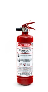 Stingator incendiu auto cu pulbere Victoria P1 1kg, premium A B C, omologat RAR, IGSU, ISO, CE, EC