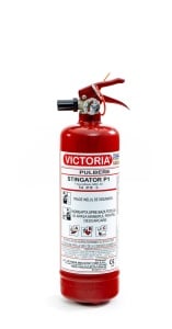 Victoria P1 1kg powder car fire extinguisher, premium A B C, RAR/IGSU/ISO/CE/EC certified