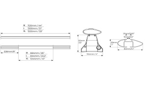 Bare transversale Menabo Omega Plus Aluminiu pentru Fiat Scudo II, model 2007-2016 - Img 9