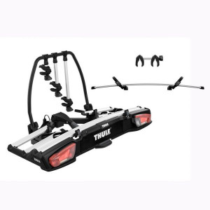 Bike rack for 3 bikes Thule VeloSpace 939 XT3 tow-bar mounted (13-pin) + Adapter 9381