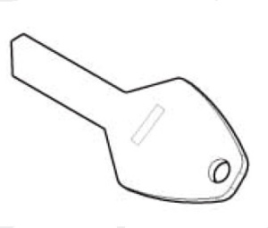 Cheie de rezerva pentru barele transversale Menabo Dozer / Brio