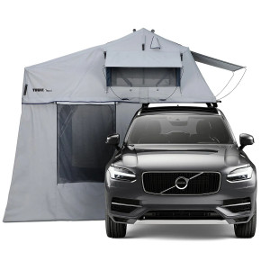 Cort auto cu prindere pe plafon, Thule, Autana, 3 persoane, cu anexa inclusa, Haze Gray - Img 4